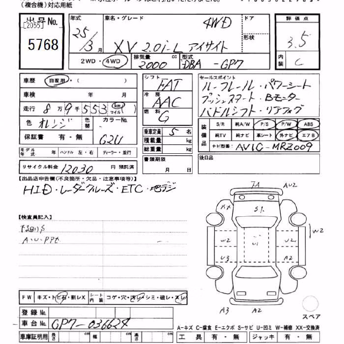 SUBARU XV