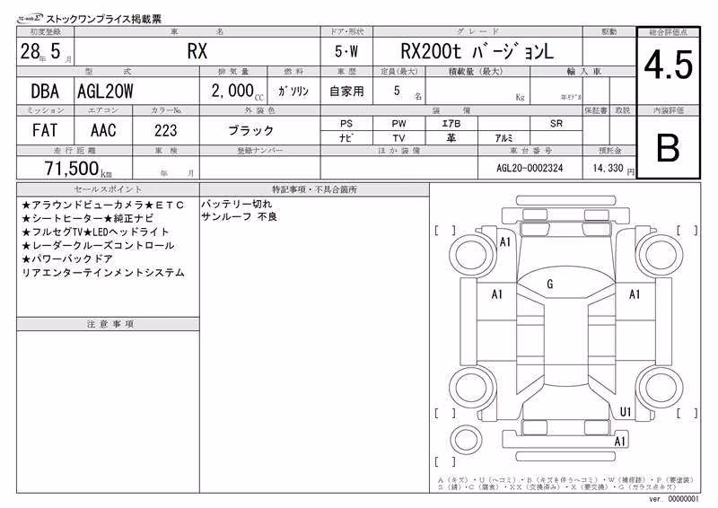 LEXUS RX200T
