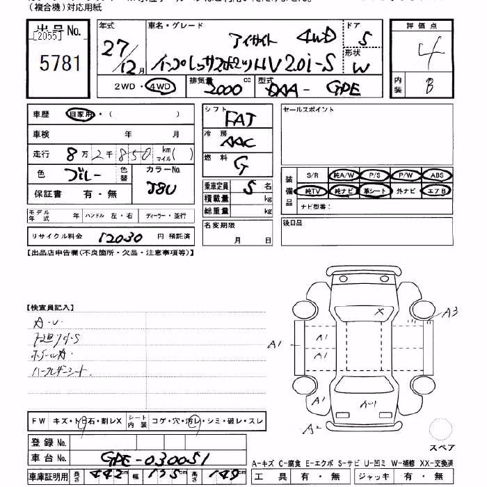 SUBARU XV
