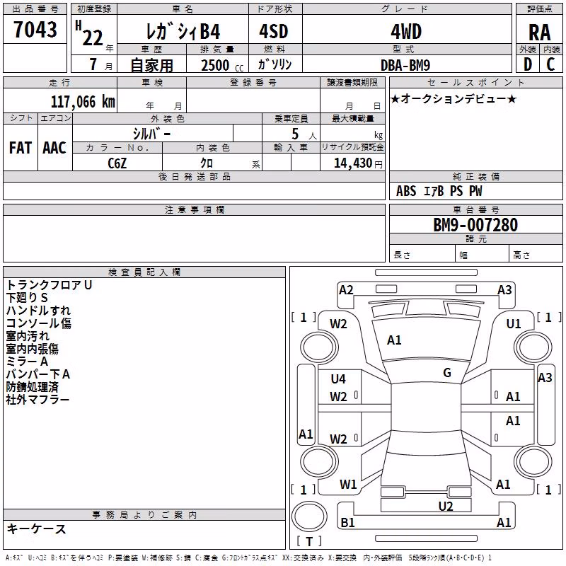 SUBARU LEGACY B4