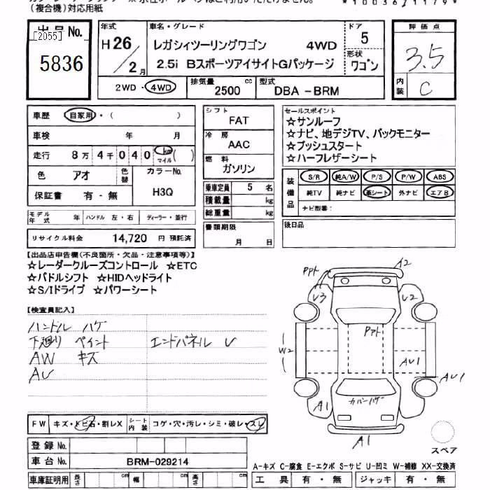SUBARU LEGACY