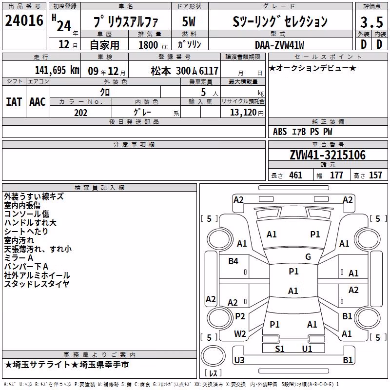 TOYOTA PRIUS ALPHA