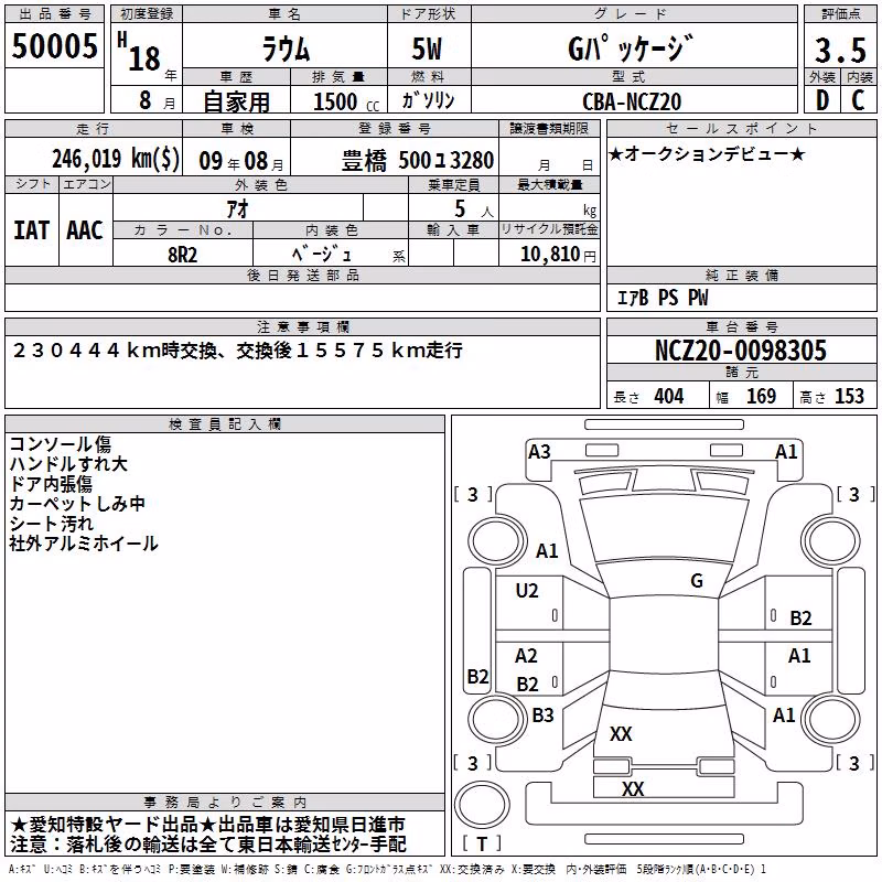 TOYOTA RAUM