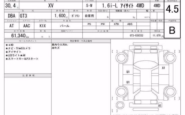 SUBARU XV