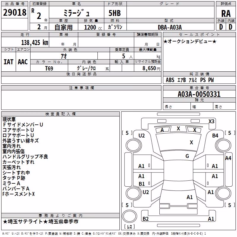 MITSUBISHI MIRAGE