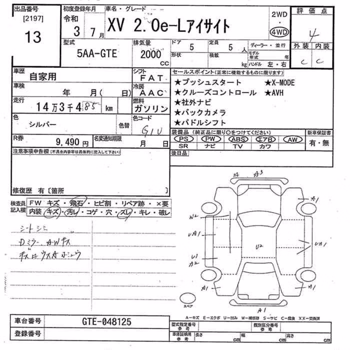 SUBARU XV