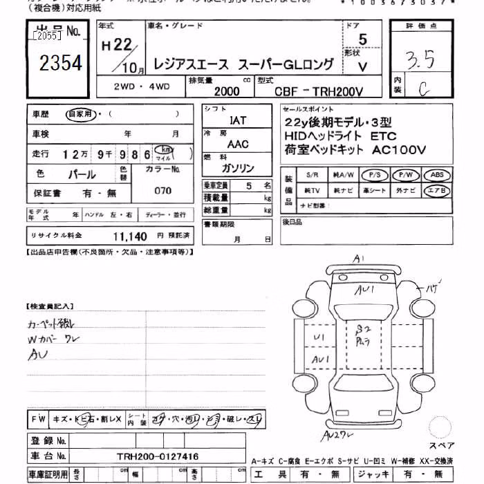 TOYOTA REGIUS ACE