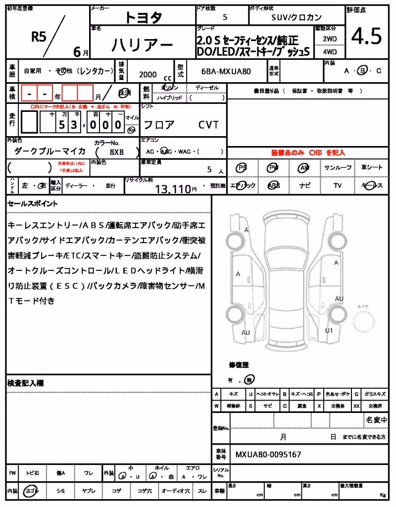 TOYOTA HARRIER
