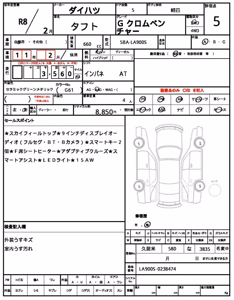 DAIHATSU TAFT