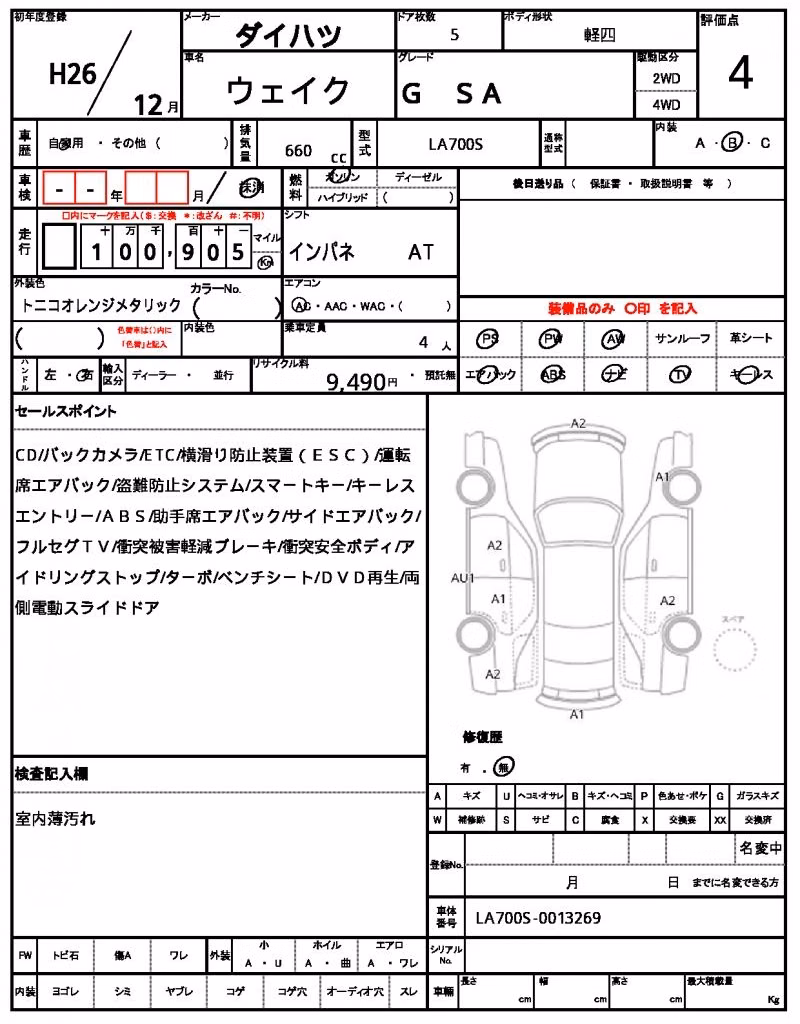 DAIHATSU WAKE
