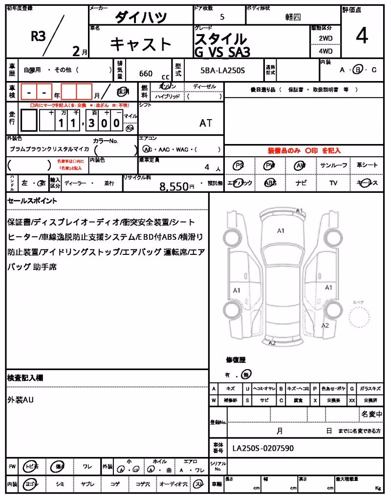 DAIHATSU CAST