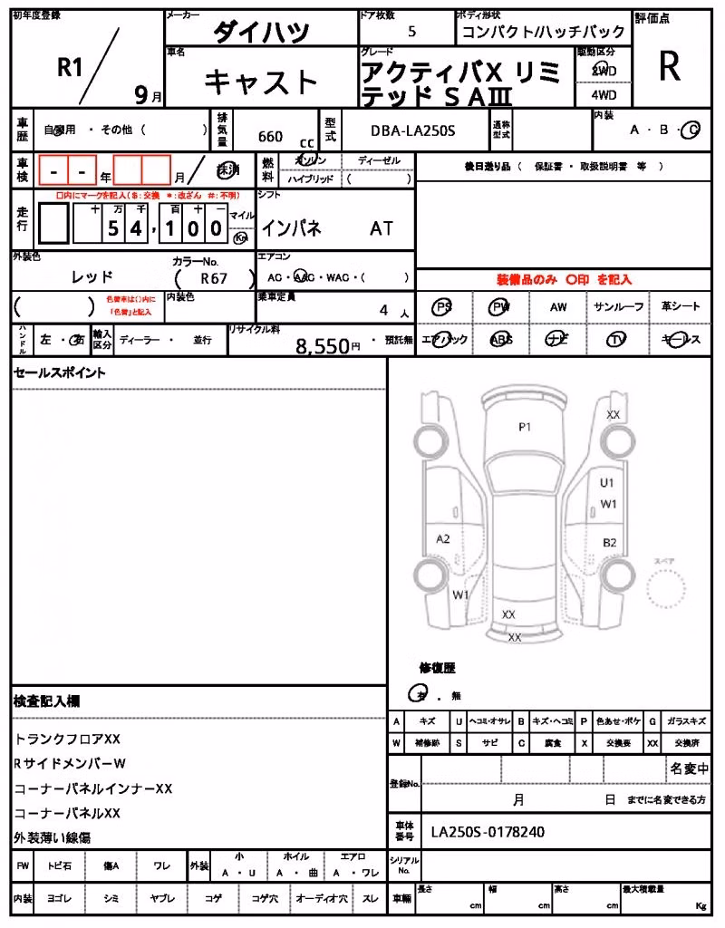 DAIHATSU CAST
