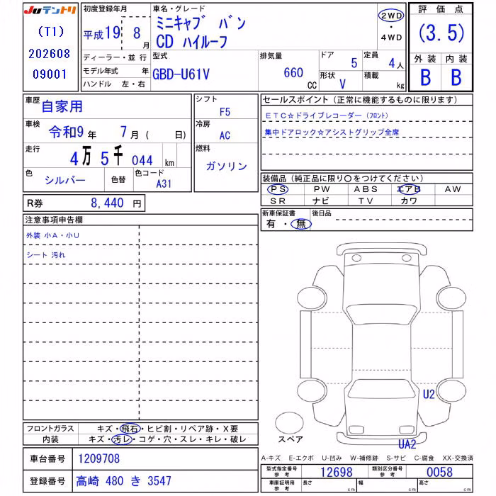 MITSUBISHI MINICAB