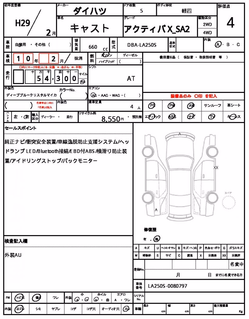 DAIHATSU CAST