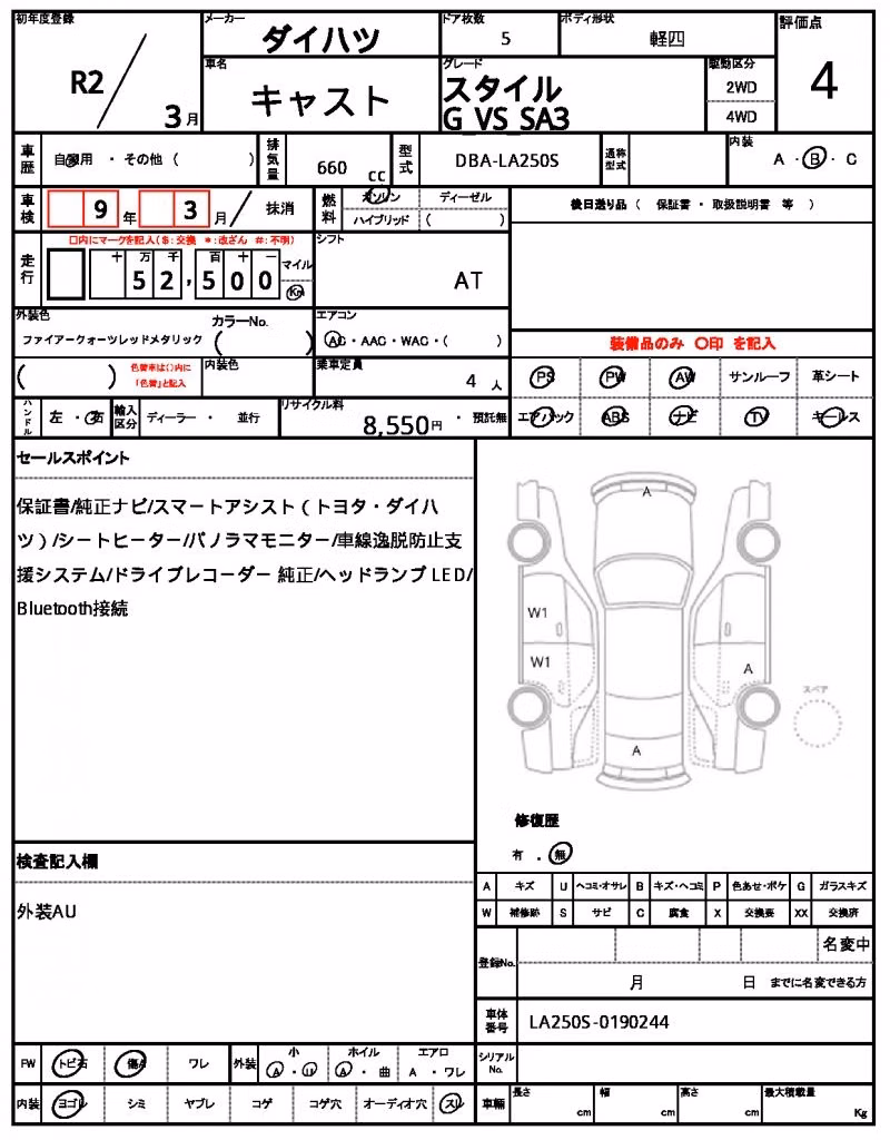 DAIHATSU CAST