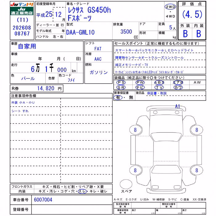 LEXUS GS450H