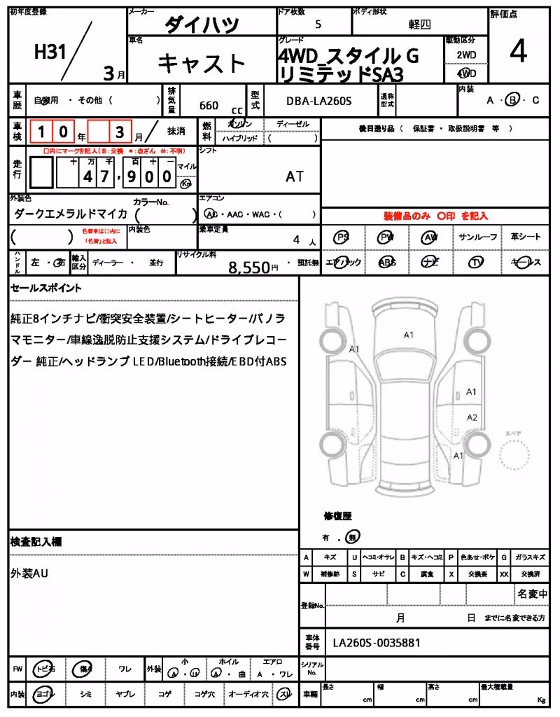DAIHATSU CAST