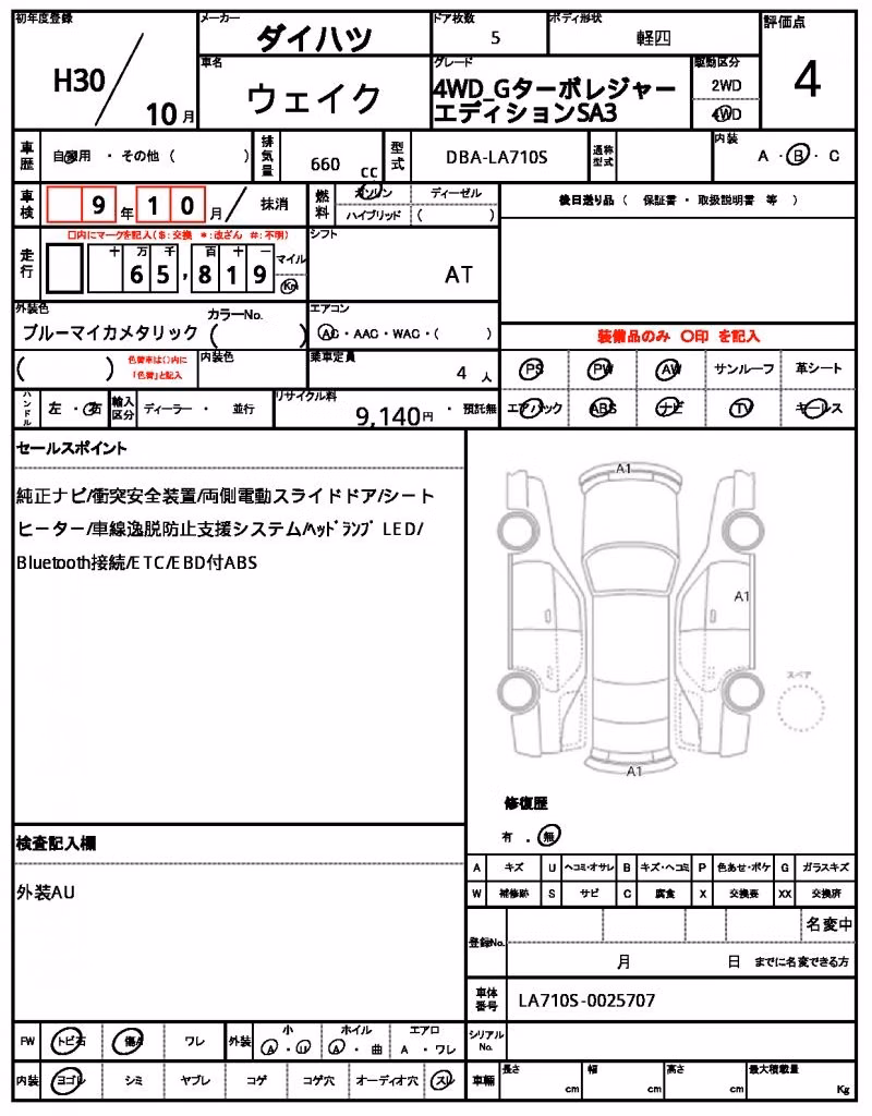 DAIHATSU WAKE