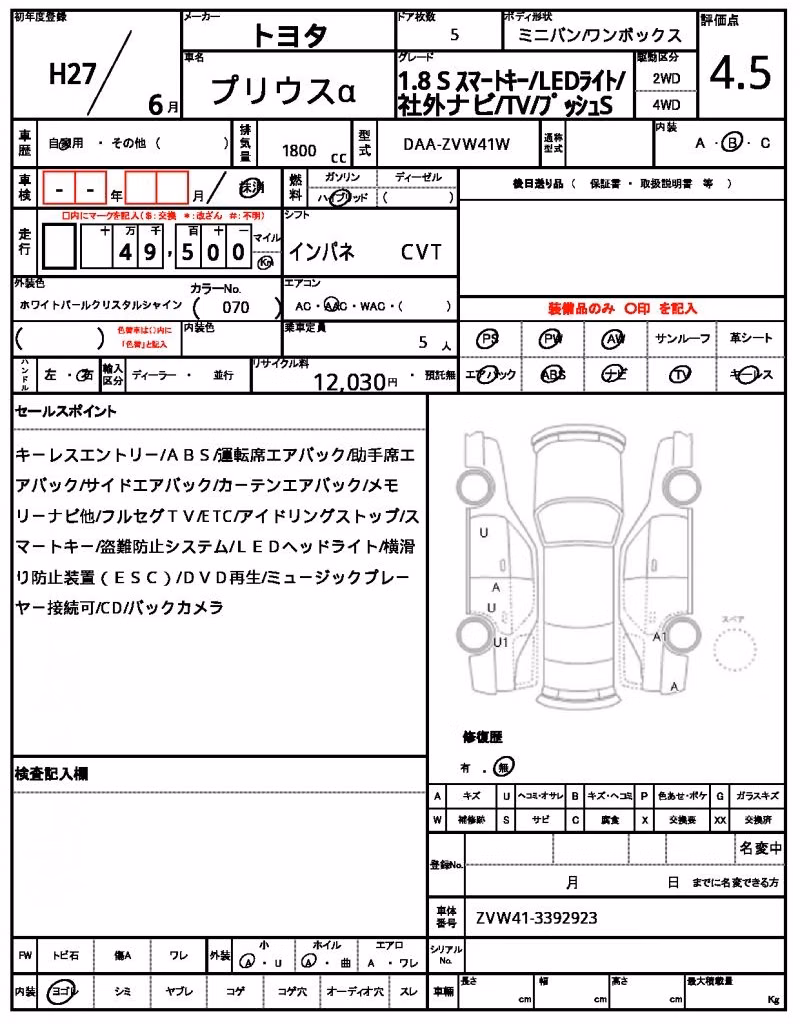 TOYOTA PRIUS ALPHA