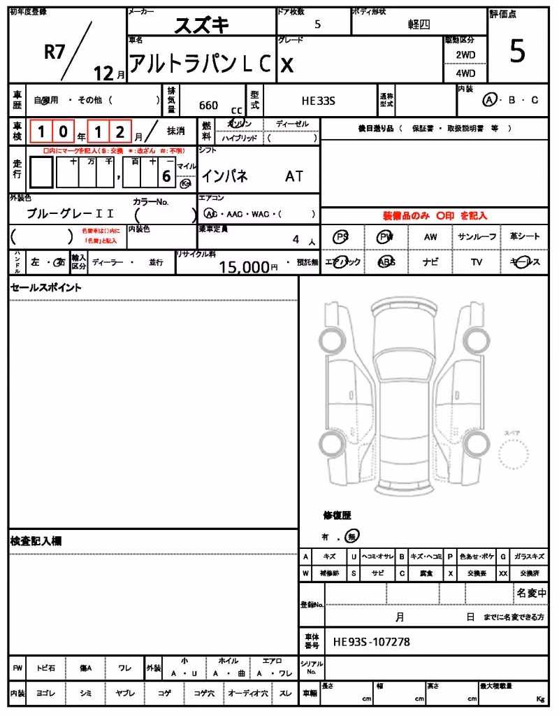 SUZUKI ALTO LAPIN