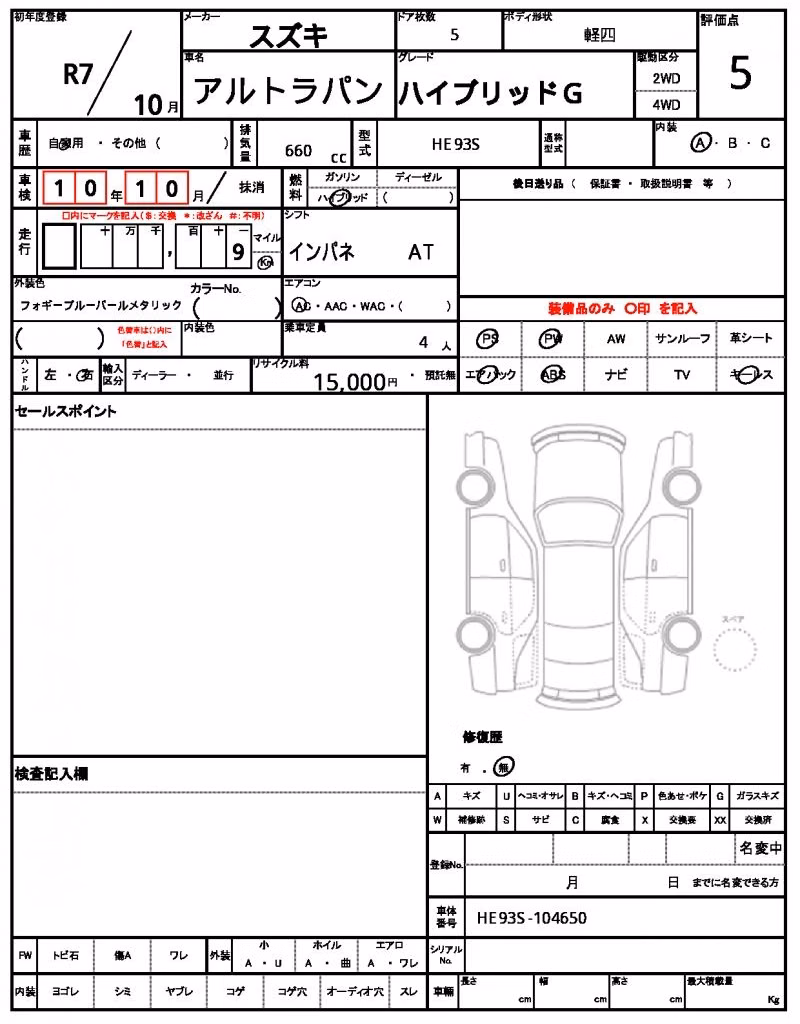 SUZUKI ALTO LAPIN