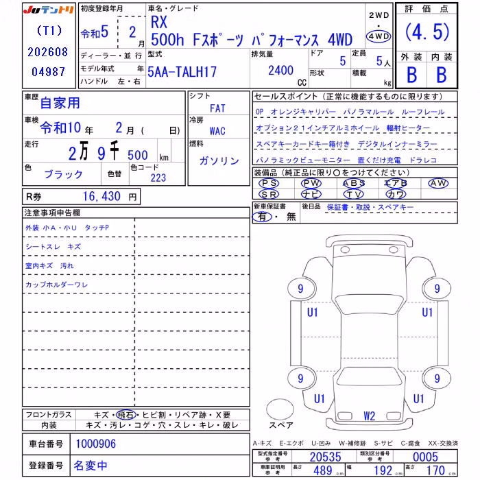 LEXUS RX500H