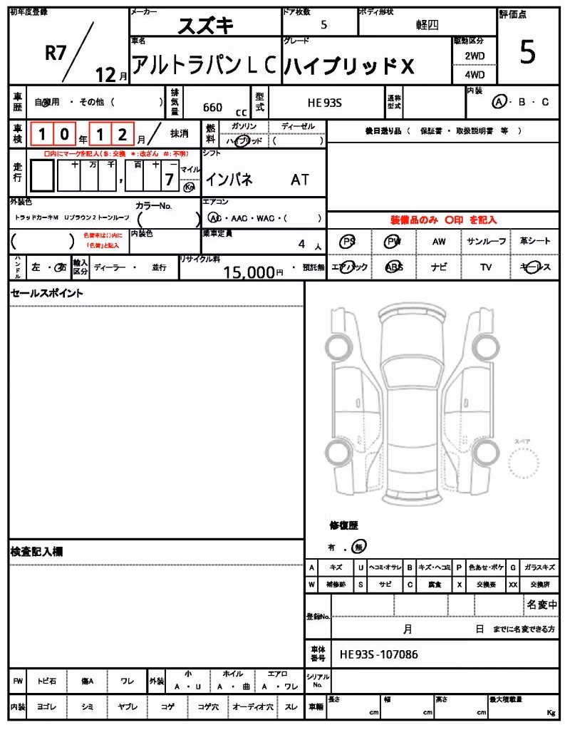 SUZUKI ALTO LAPIN