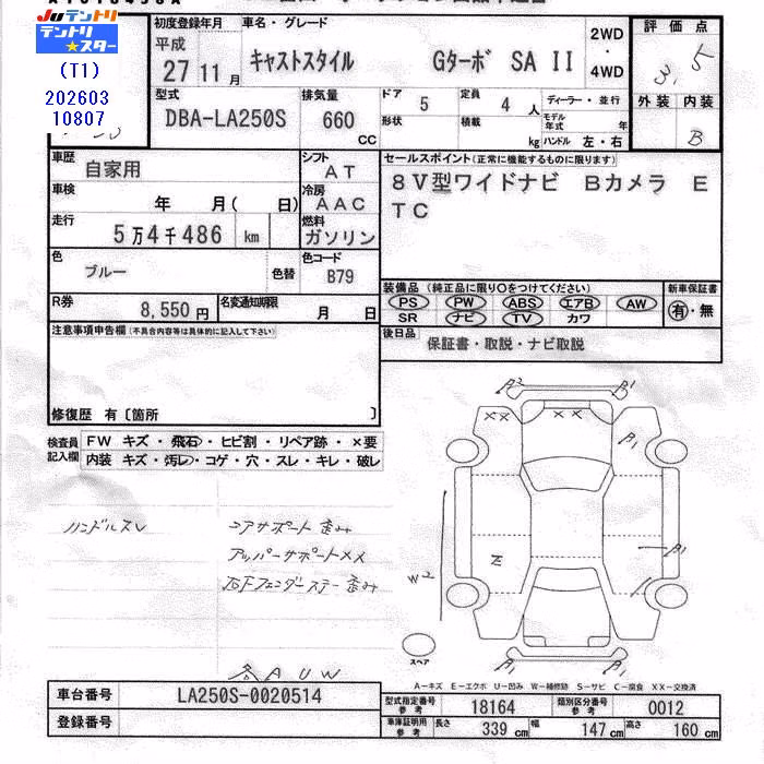 DAIHATSU CAST