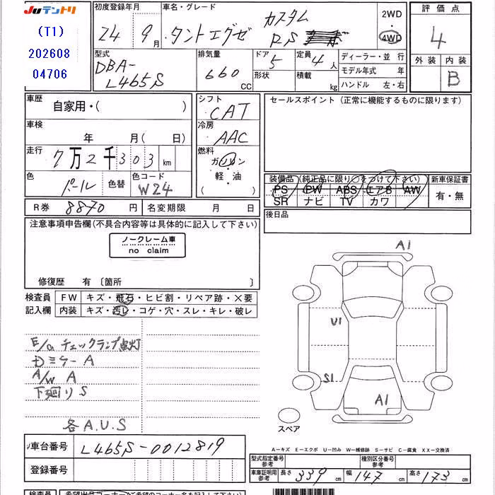 DAIHATSU TANTO EXE
