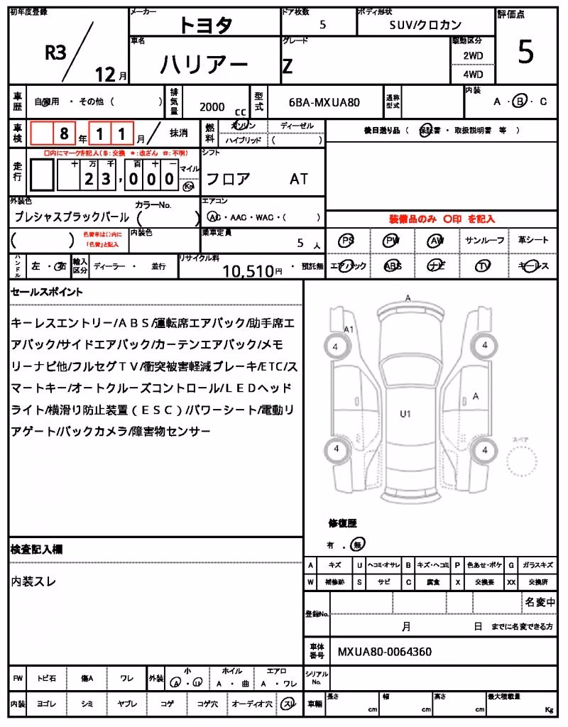 TOYOTA HARRIER