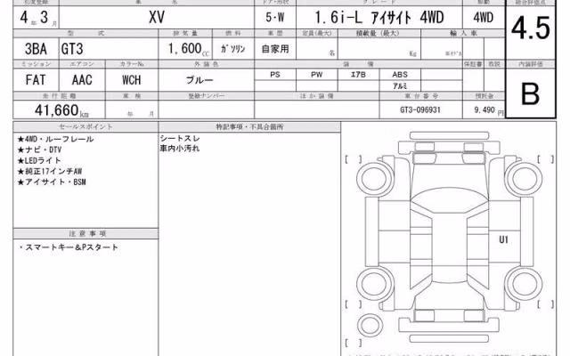 SUBARU XV