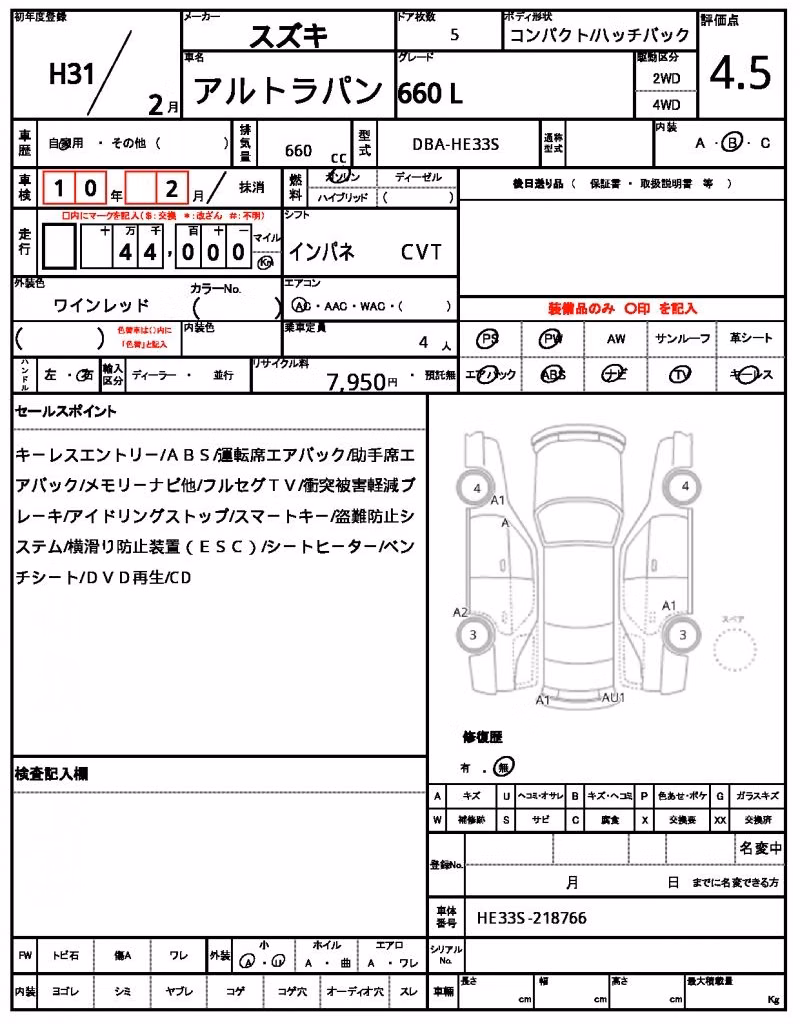 SUZUKI ALTO LAPIN