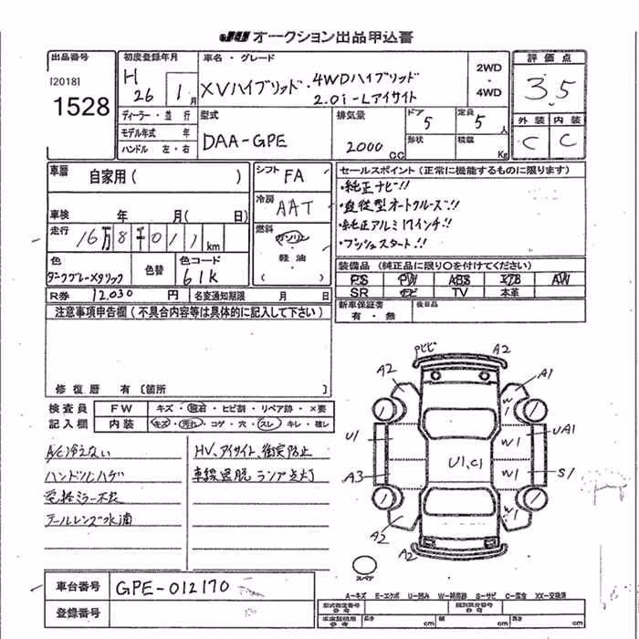 SUBARU XV