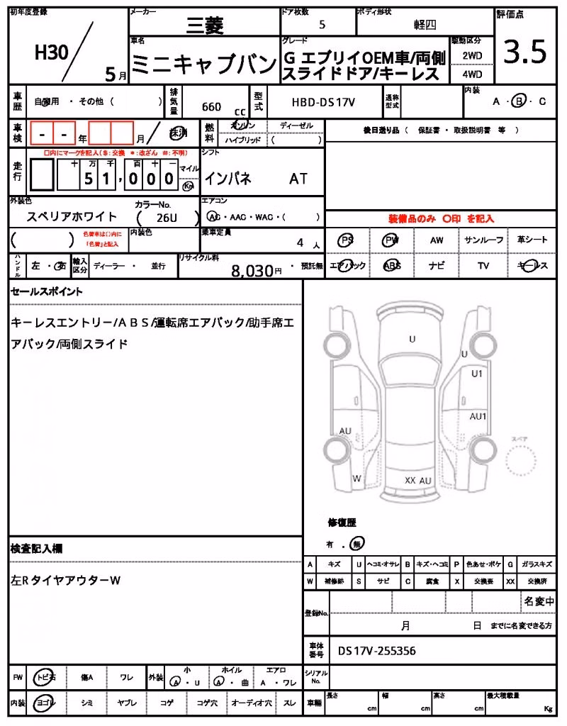 MITSUBISHI MINICAB