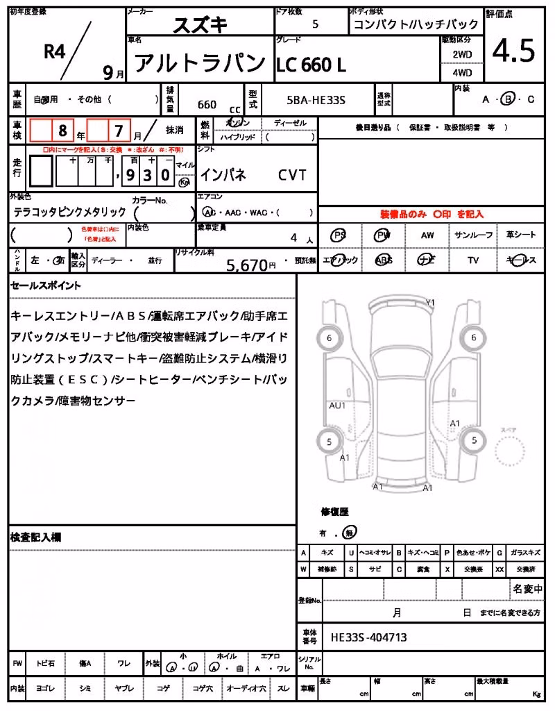 SUZUKI ALTO LAPIN