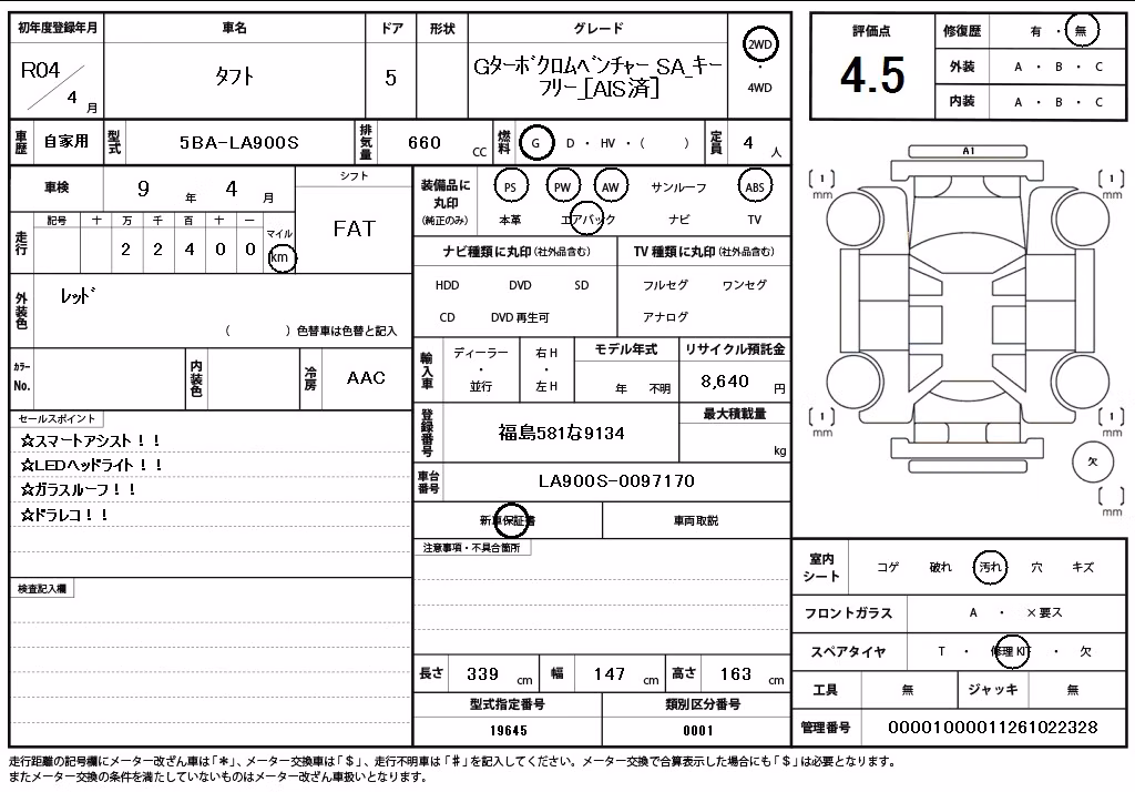 DAIHATSU TAFT