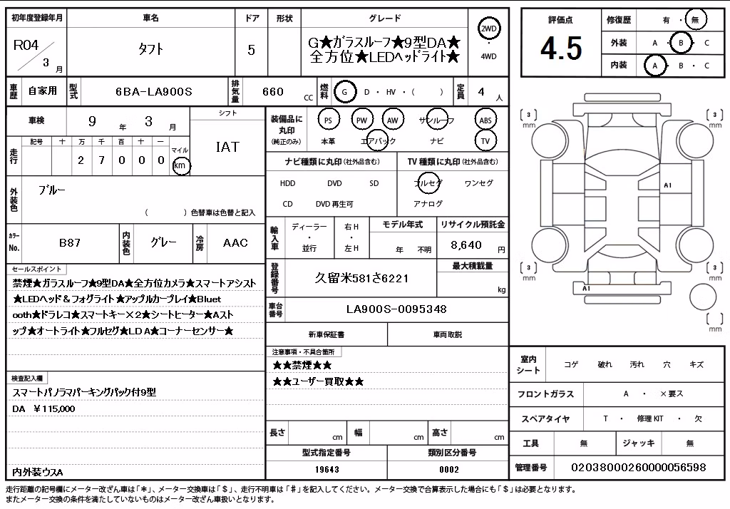 DAIHATSU TAFT