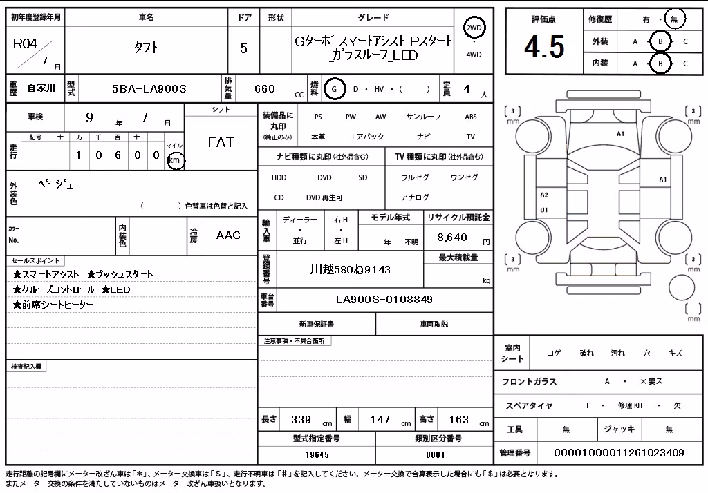 DAIHATSU TAFT