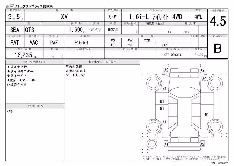 SUBARU XV