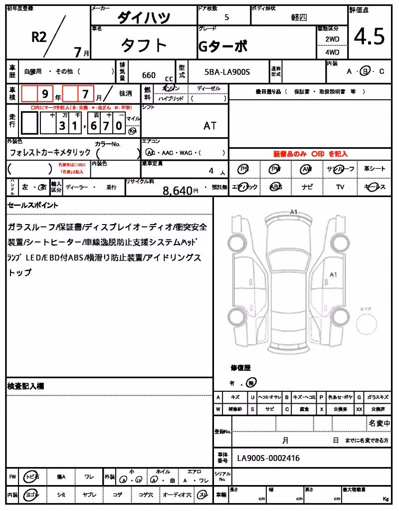 DAIHATSU TAFT