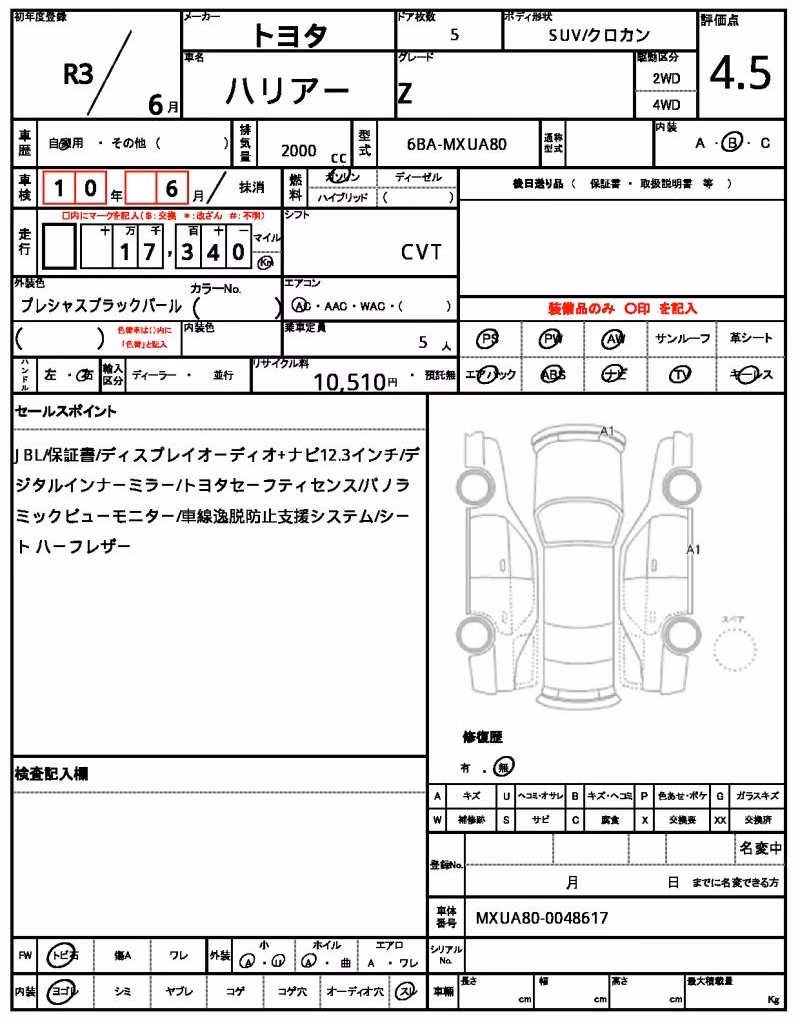 TOYOTA HARRIER