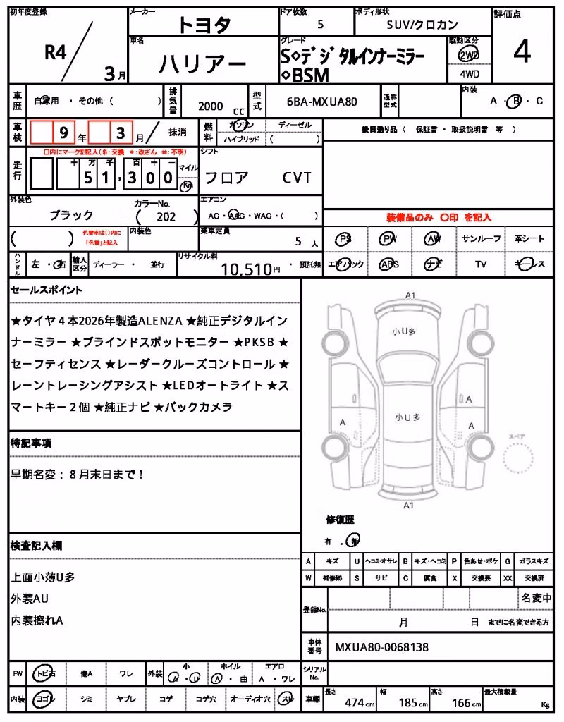 TOYOTA HARRIER