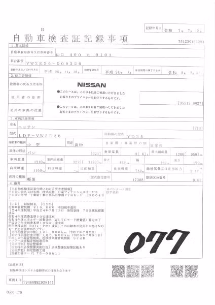 NISSAN NV350 CARAVAN