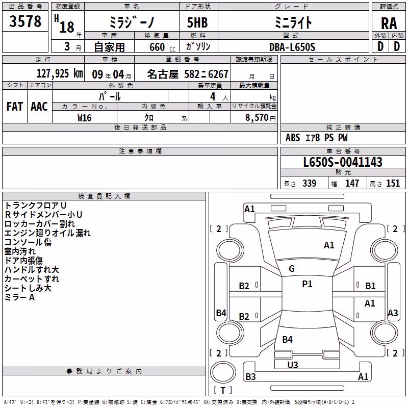 DAIHATSU MIRA GINO