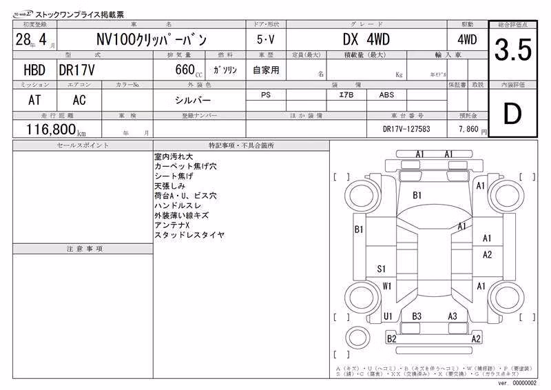 NISSAN NV100 CLIPPER