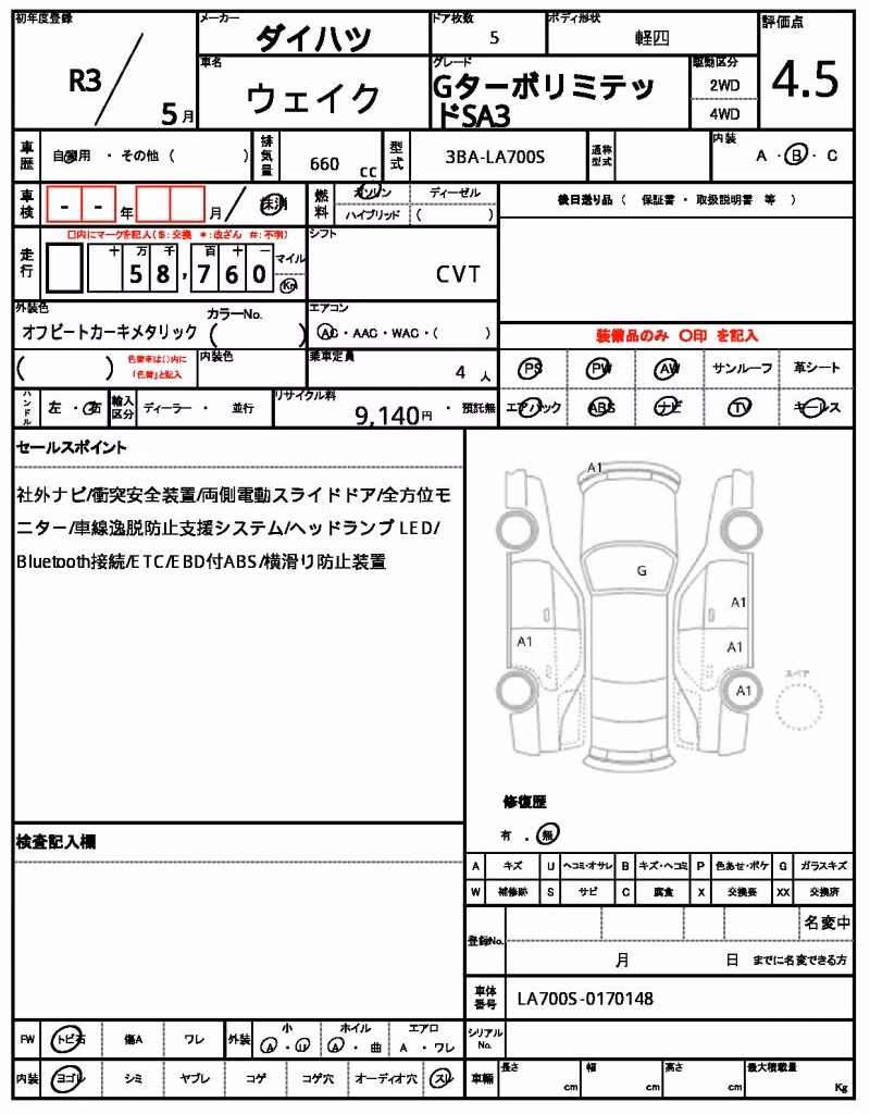 DAIHATSU WAKE