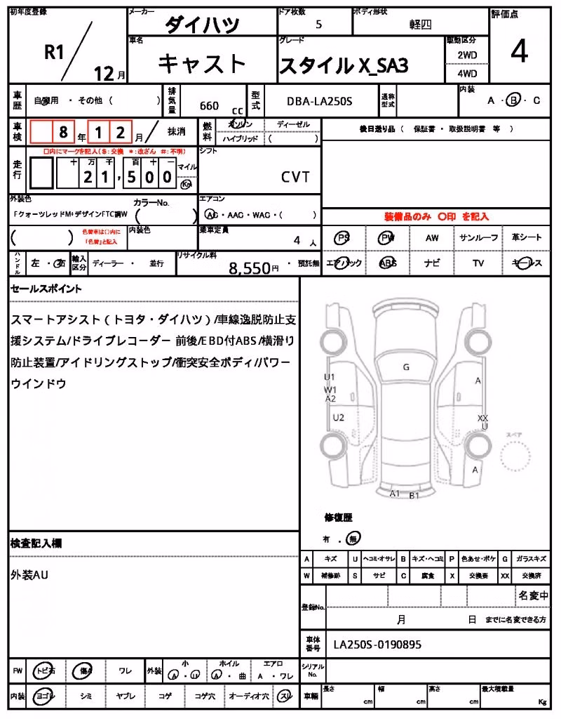 DAIHATSU CAST