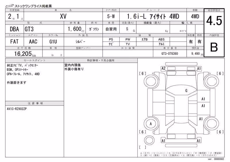 SUBARU XV