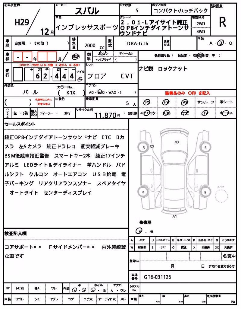 SUBARU IMPREZA