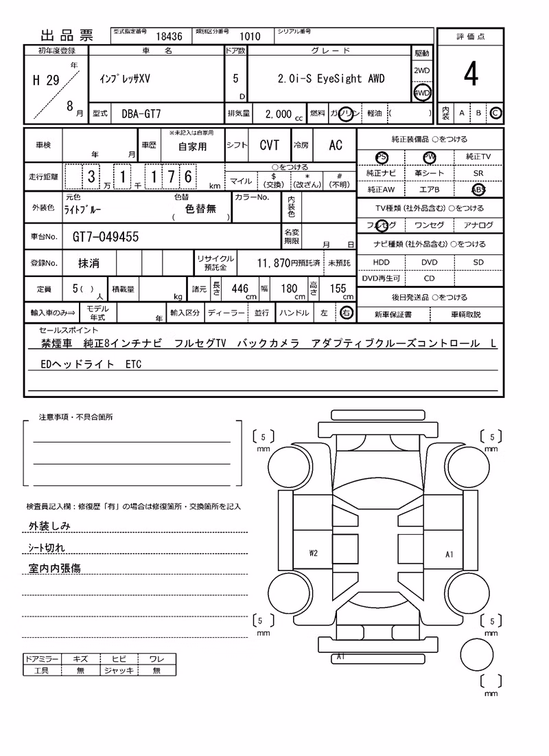 SUBARU XV